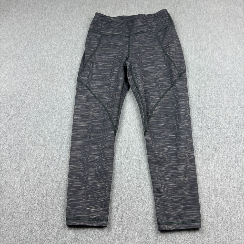 Patagonia Leggings Women Small Gray Centered Crops 23" Stretch Yoga Pants Active
